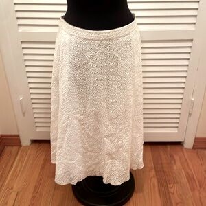 NWT  Gant cotton eyelet   A line skirt size eu 44 / us 10/12side pockets
